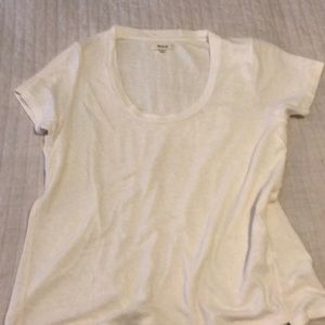 Madewell cream colored t